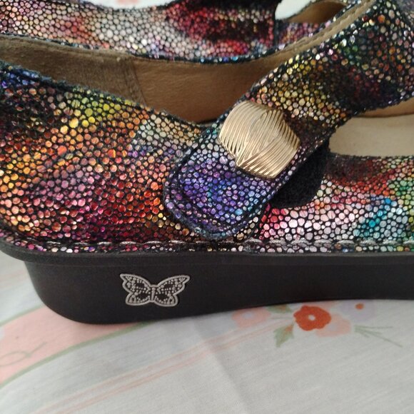 ❤️ALEGRIA Paloma Aura Rainbow Multicolor Mary Jane Comfort Shoes 7 37 - Picture 7 of 9